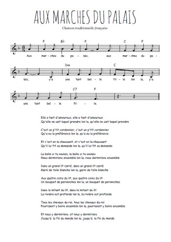 Aux marches du palais